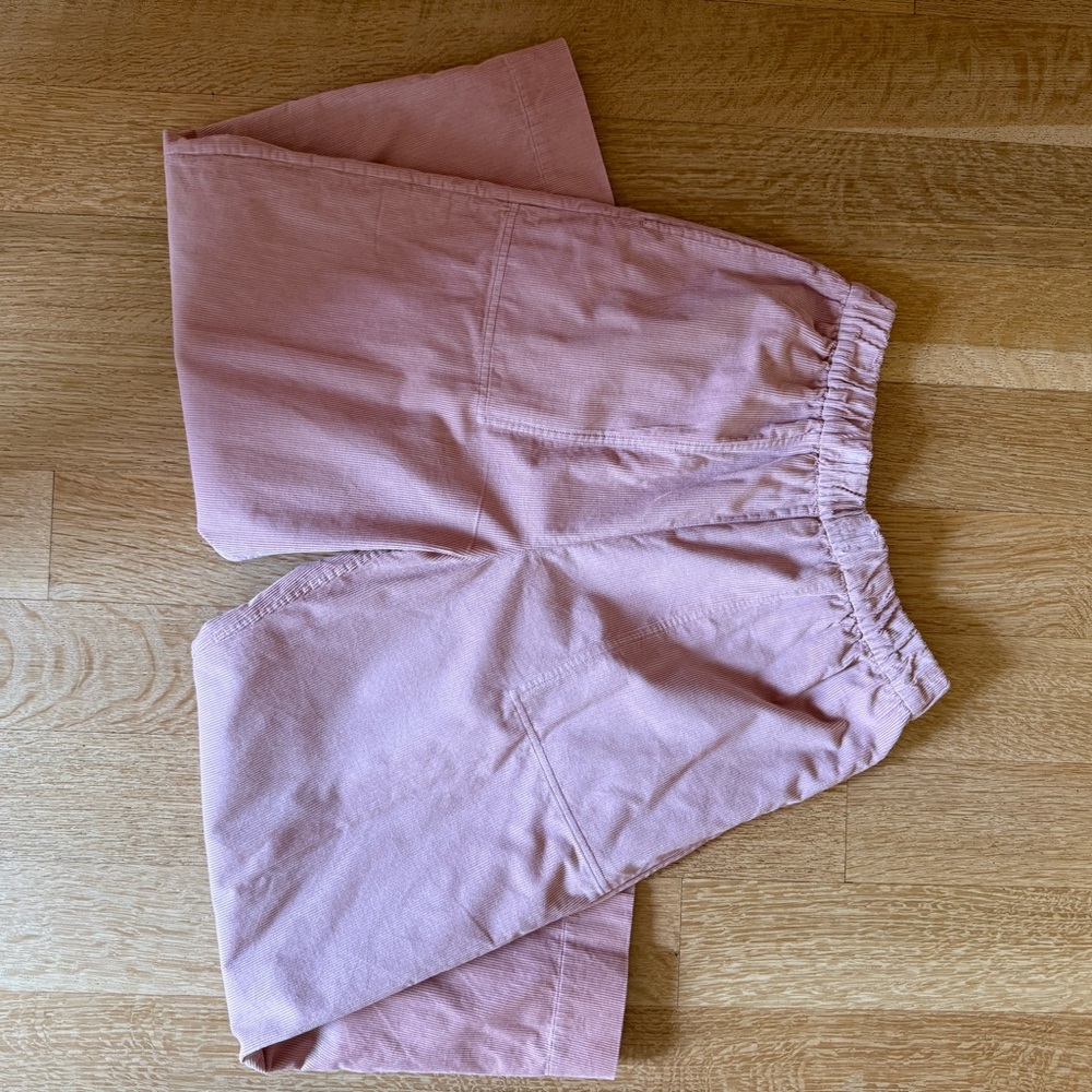 Toast Organic cord barrel leg pants in pink clay - Picture 6 of 6